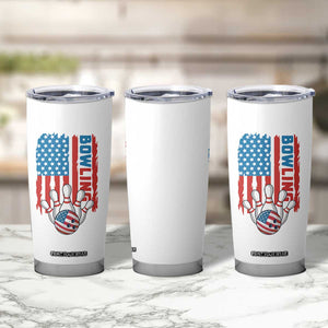 American Flag Patriotic Bowling Tumbler Cup Bowler Gift TS12 Print Your Wear