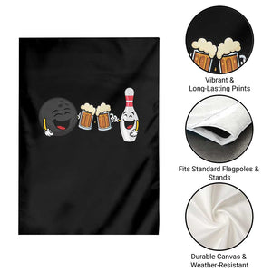 Funny Bowling And Beer Lover Gift Garden Flag TS12 Print Your Wear
