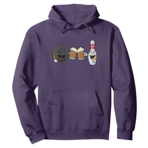 Funny Bowling And Beer Lover Gift Hoodie TS12 Purple Print Your Wear