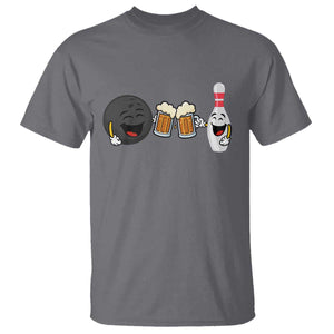 Funny Bowling And Beer Lover Gift T Shirt TS12 Charcoal Print Your Wear