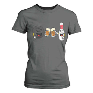 Funny Bowling And Beer Lover Gift T Shirt For Women TS12 Dark Heather Print Your Wear