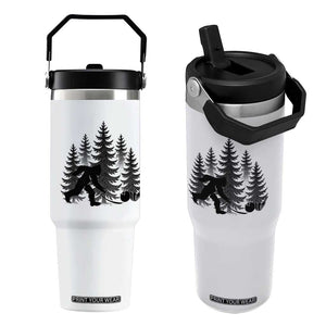 Funny Bigfoot Bowler Flip Straw Tumbler Bowling Strike Sports Lover Gift