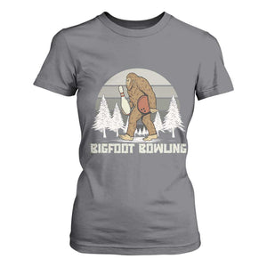 Funny Bigfoot Bowling T Shirt For Women Gift For Bowler TS12 Charcoal Print Your Wear
