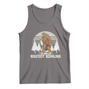 Funny Bigfoot Bowling Tank Top Gift For Bowler TS12 Deep Heather Print Your Wear