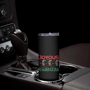 Joyous Kwanzaa Skinny Tumbler Funny Cats With Kinara And Presents Cultural Pride Gift TS12 Print Your Wear