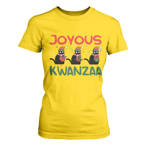 Joyous Kwanzaa T Shirt For Women Funny Cats With Kinara And Presents Cultural Pride Gift TS12 Daisy Print Your Wear