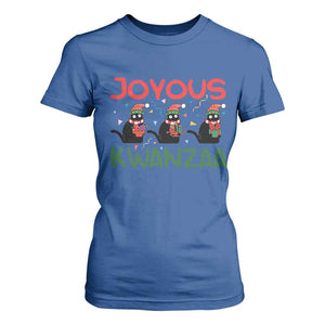 Joyous Kwanzaa T Shirt For Women Funny Cats With Kinara And Presents Cultural Pride Gift TS12 Royal Blue Print Your Wear
