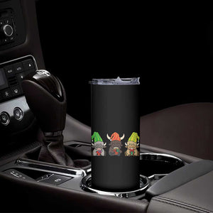 Funny Highland Cow With Kinara And Presents Cultural Pride Gift Skinny Tumbler TS12 Print Your Wear