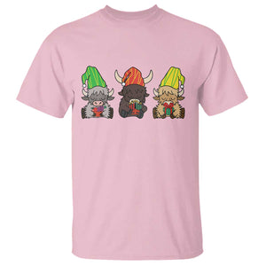 Funny Highland Cow With Kinara And Presents Cultural Pride Gift T Shirt TS12 Light Pink Print Your Wear