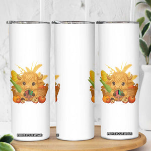 Cute Highland Cow With Kwanzaa Kinara And Presents Skinny Tumbler African Heritage Gift TS12 Print Your Wear