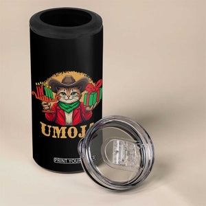 Funny Umoja Holiday Gift 4 in 1 Can Cooler Tumbler CowCat Kwanzaa Kinara Candle And Presents TS12 Print Your Wear