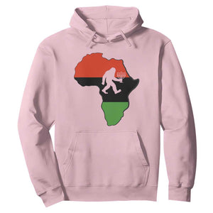 Funny Kwanzaa Bigfoot Lover Hoodie Festival Of Lights African Heritage Gift TS12 Light Pink Print Your Wear