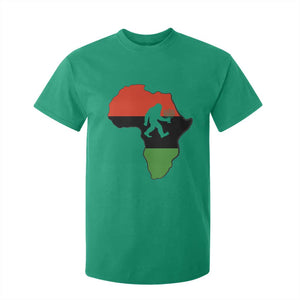 Funny Kwanzaa Bigfoot Lover T Shirt For Kid Festival Of Lights African Heritage Gift - Print Your Wear
