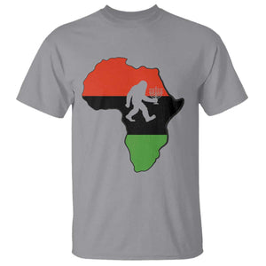 Funny Kwanzaa Bigfoot Lover T Shirt Festival Of Lights African Heritage Gift TS12 Sport Gray Print Your Wear