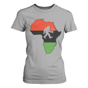 Funny Kwanzaa Bigfoot Lover T Shirt For Women Festival Of Lights African Heritage Gift TS12 Sport Gray Print Your Wear