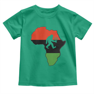 Funny Kwanzaa Bigfoot Lover Toddler T Shirt Festival Of Lights African Heritage Gift - Print Your Wear