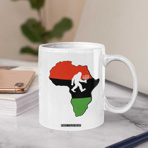 Funny Kwanzaa Bigfoot Lover Coffee Mug Festival Of Lights African Heritage Gift - Print Your Wear