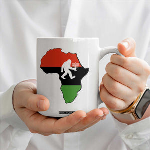 Funny Kwanzaa Bigfoot Lover Coffee Mug Festival Of Lights African Heritage Gift - Print Your Wear