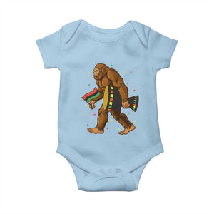 Funny Kwanzaa Bigfoot Lover Baby Onesie African American Holiday Gift - Print Your Wear