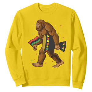 Funny Kwanzaa Bigfoot Lover Sweatshirt African American Holiday Gift - Print Your Wear