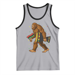 Funny Kwanzaa Bigfoot Lover Tank Top African American Holiday Gift - Print Your Wear
