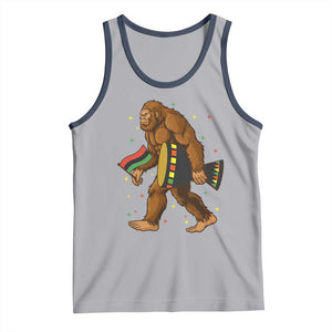 Funny Kwanzaa Bigfoot Lover Tank Top African American Holiday Gift - Print Your Wear