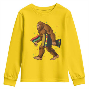 Funny Kwanzaa Bigfoot Lover Youth Sweatshirt African American Holiday Gift TS12 Daisy Print Your Wear