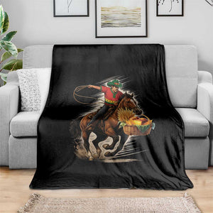Kwanzaa Cowboy Throw Blanket Funny African American Festival Gift - Print Your Wear
