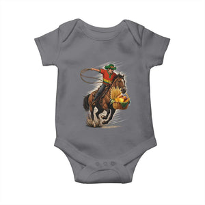 Kwanzaa Cowboy Baby Onesie Funny African American Festival Gift TS12 Charcoal Print Your Wear