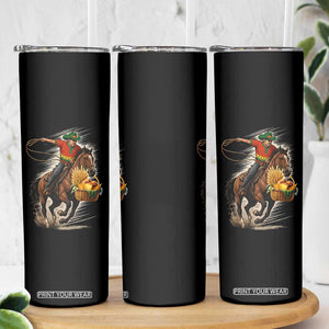 Kwanzaa Cowboy Skinny Tumbler Funny African American Festival Gift - Print Your Wear
