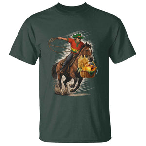 Kwanzaa Cowboy T Shirt Funny African American Festival Gift TS12 Dark Forest Green Print Your Wear