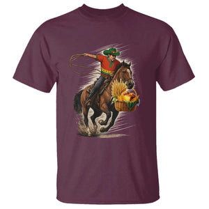 Kwanzaa Cowboy T Shirt Funny African American Festival Gift TS12 Maroon Print Your Wear
