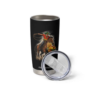 Kwanzaa Cowboy Tumbler Cup Funny African American Festival Gift - Print Your Wear