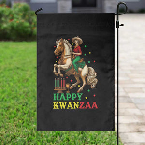 Happy Kwanzaa Cowgirl Garden Flag Funny African American Festival Gift - Print Your Wear