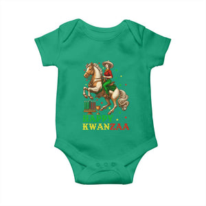 Happy Kwanzaa Cowgirl Baby Onesie Funny African American Festival Gift - Print Your Wear