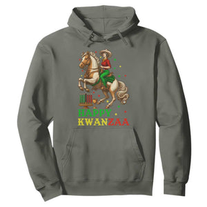 Happy Kwanzaa Cowgirl Hoodie Funny African American Festival Gift TS12 Military Green Print Your Wear