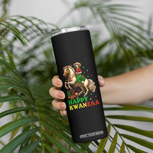 Happy Kwanzaa Cowgirl Skinny Tumbler Funny African American Festival Gift - Print Your Wear