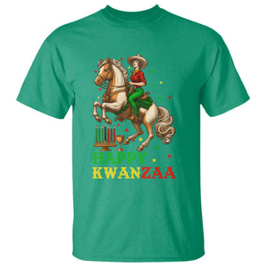 Happy Kwanzaa Cowgirl T Shirt Funny African American Festival Gift - Print Your Wear