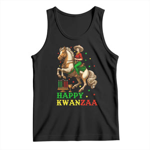 Happy Kwanzaa Cowgirl Tank Top Funny African American Festival Gift - Print Your Wear