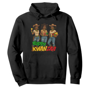 Happy Kwanzaa Cowgirl Hoodie Festival Of Lights African Heritage Gift - Print Your Wear
