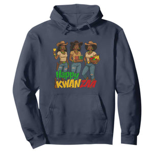 Happy Kwanzaa Cowgirl Hoodie Festival Of Lights African Heritage Gift TS12 Navy Print Your Wear