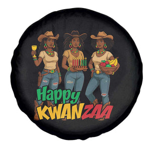 Happy Kwanzaa Cowgirl Spare Tire Cover Festival Of Lights African Heritage Gift - Print Your Wear
