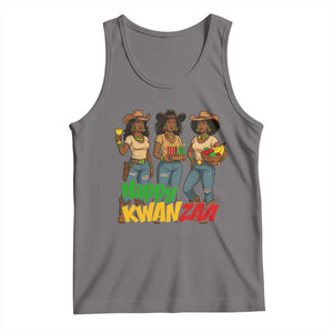 Happy Kwanzaa Cowgirl Tank Top Festival Of Lights African Heritage Gift - Print Your Wear