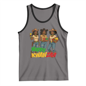 Happy Kwanzaa Cowgirl Tank Top Festival Of Lights African Heritage Gift - Print Your Wear