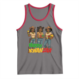 Happy Kwanzaa Cowgirl Tank Top Festival Of Lights African Heritage Gift - Print Your Wear