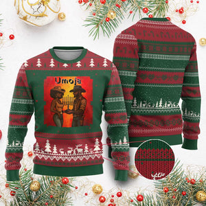 Kwanzaa Umoja Togetherness Ugly Christmas Sweater Cowboy Cowgirl African Heritage Gift TS12 Red Green Print Your Wear