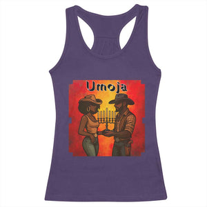 Kwanzaa Umoja Togetherness Racerback Tank Top Cowboy Cowgirl African Heritage Gift TS12 Purple Print Your Wear