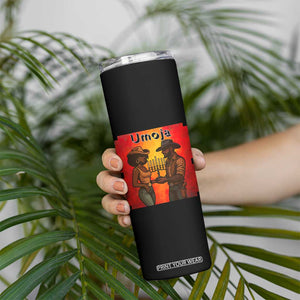 Kwanzaa Umoja Togetherness Skinny Tumbler Cowboy Cowgirl African Heritage Gift - Print Your Wear