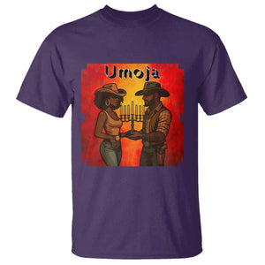 Kwanzaa Umoja Togetherness T Shirt Cowboy Cowgirl African Heritage Gift TS12 Purple Print Your Wear