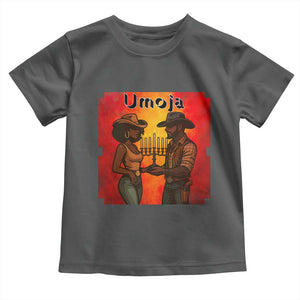 Kwanzaa Umoja Togetherness Toddler T Shirt Cowboy Cowgirl African Heritage Gift - Print Your Wear